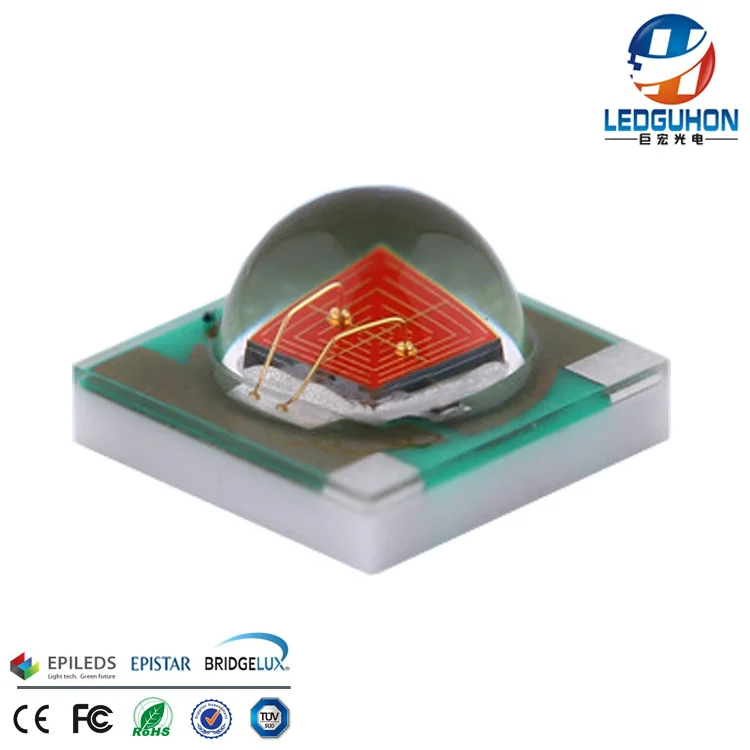 3 Вт Керамический базовый материал Красный 3535 нм Высокая мощность smd|3535 smd|red 660nm660nm
