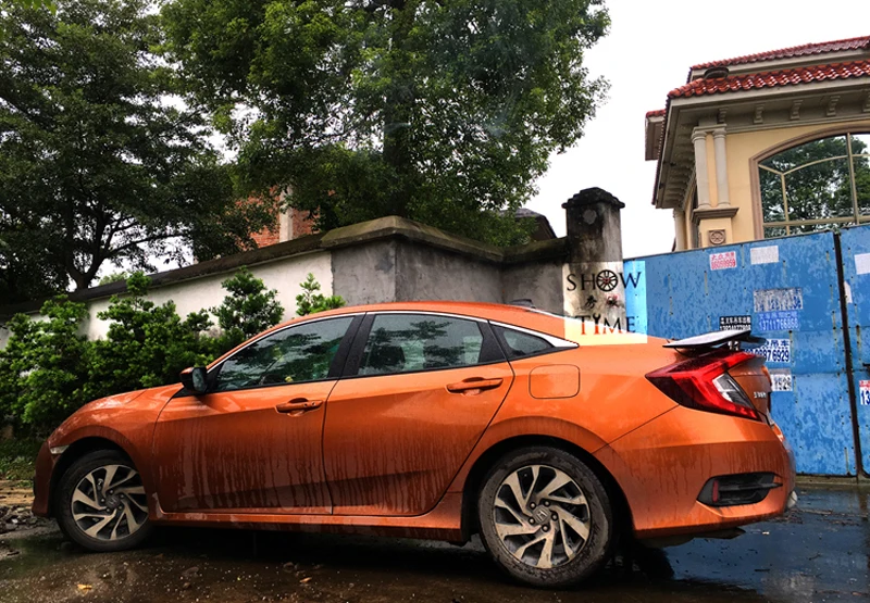 Подходит для Honda Civic спойлер 2016 2017 10 поколения GT стиль Высокое качество Черный