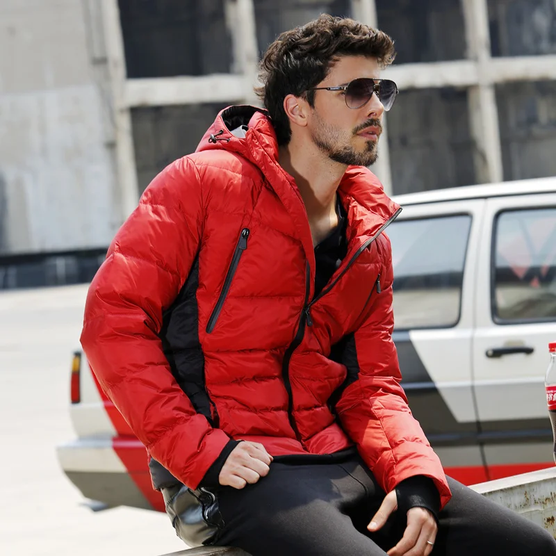 MALIDINU 2022 Men Down Jacket Winter Down Coat Brand Duck Down Jacket Men Winter Thick Warm Red Down Jackets Parka European Size