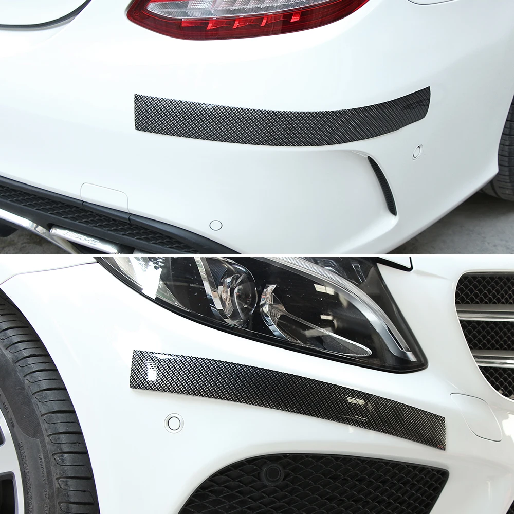 Резиновая полоса для бампера из углеродного волокна протектор порога Защита