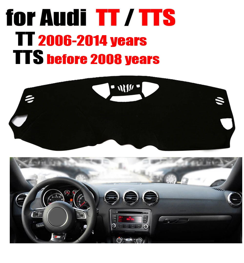 

Крышка приборной панели автомобиля для Audi TT 2006-2014/TTS перед 2008 левым приводом dashmat pad dash чехлы автомобильные аксессуары для приборной панели