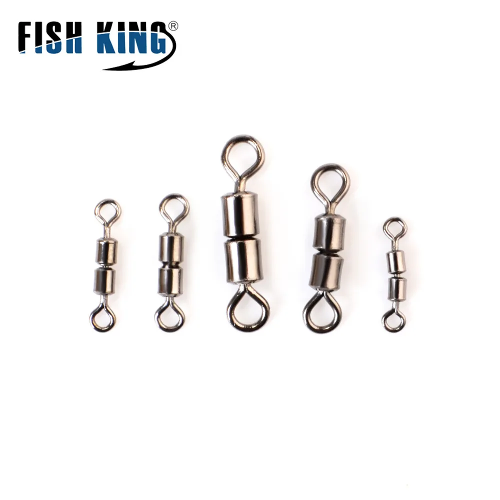 FISH KING 1 упаковка подшипник для бочонка вращающийся Вертлюг твердое кольцо