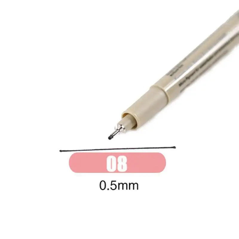 1 шт. SAKURA Liner Pen Водонепроницаемая гладкая Fineliner ручка Pigma micron рисунок маркер рисовать лайнеры Rotulador маркеры манги эскиз - Цвет: A08