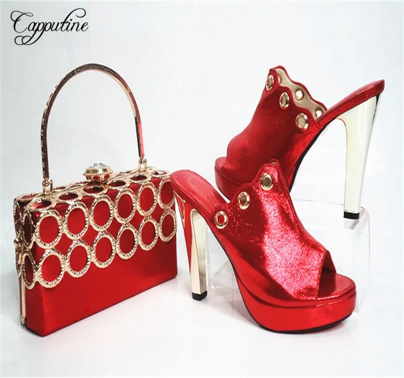 Capputine Женская обувь Новая коллекция женщина и Сумки набор для партии Италия Лето