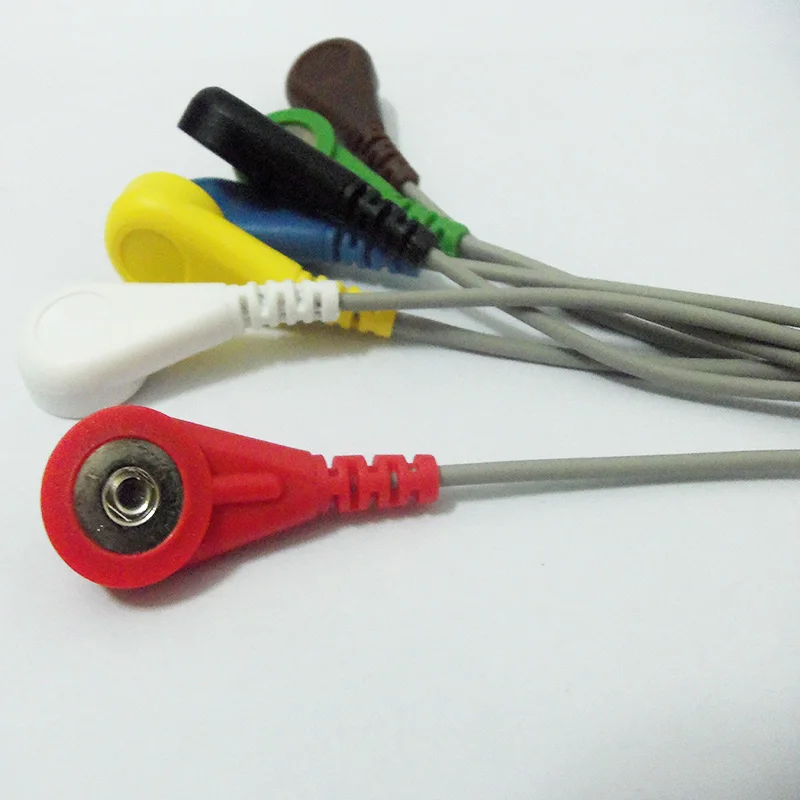 Din стиль holter 7 свинцовый электрод ECG snap|electrode|electrodes electrodeselectrode ecg |