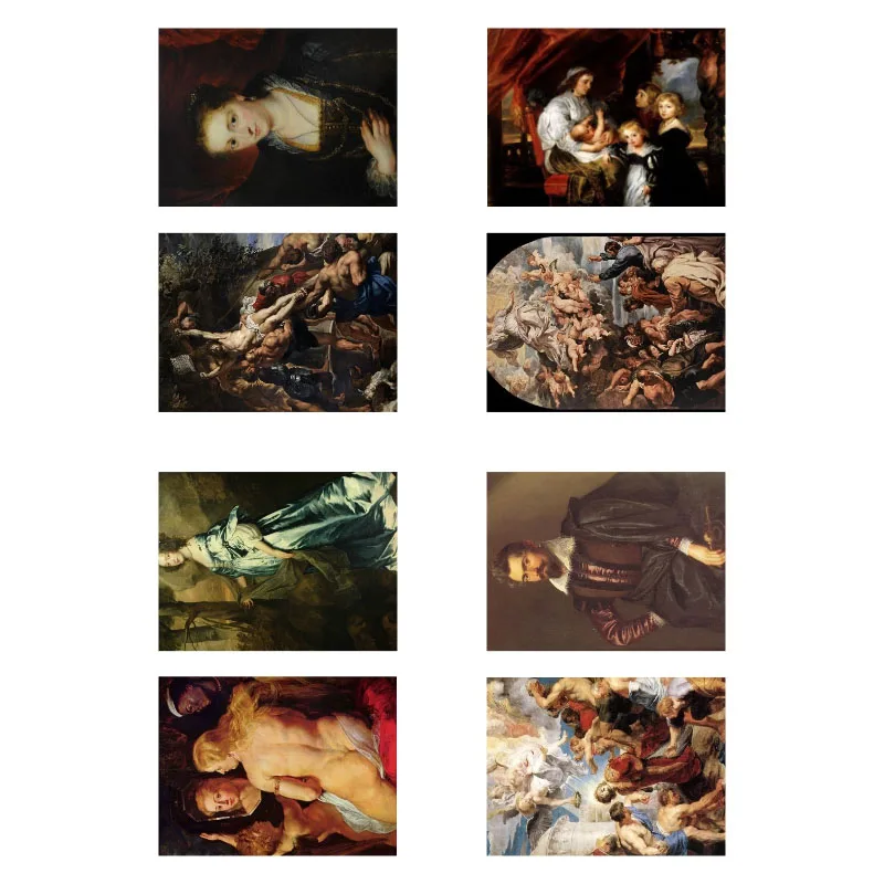 1 шт. Peter Paul Rubens известной картины DIY неразрезанный книжный журнал Стикеры Арт