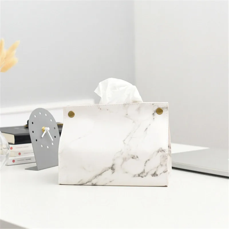 Футляр для салфеток с мраморным рисунком ручной бумажный контейнер бумажных