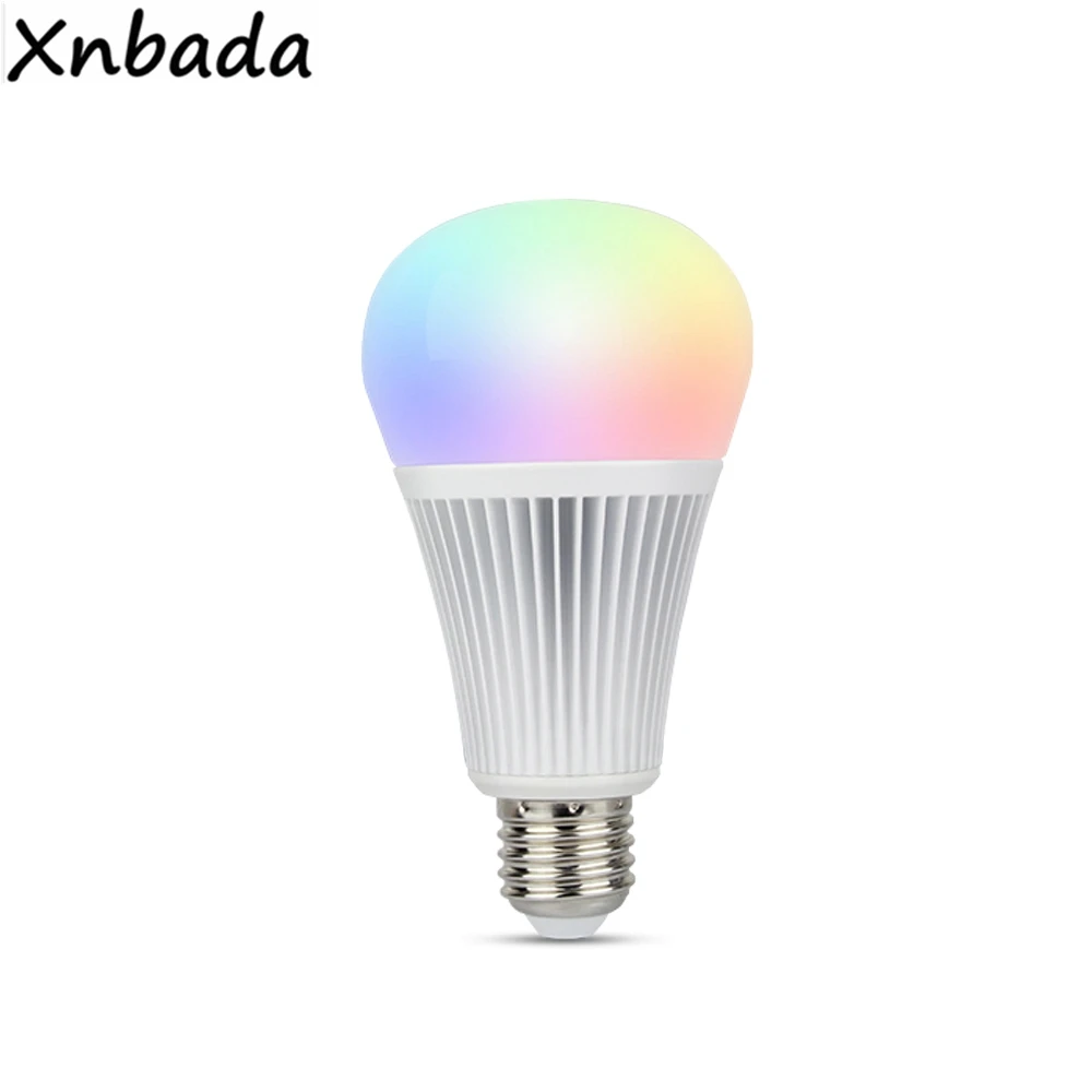 

MiBoxer AC85-265V E27 9W RGBCCT светодиодные лампы, 2,4 г Milight Беспроводной светодиодные лампы освещения AC85-265V