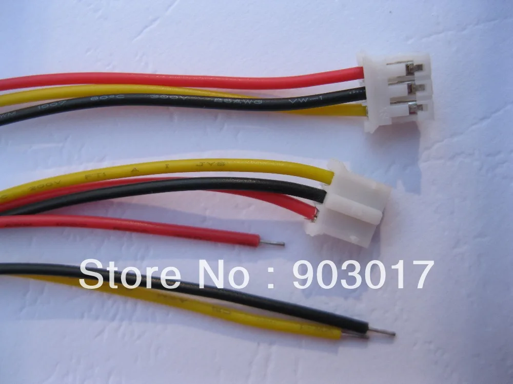 Поляризационный 3-контактный разъем PH 2 0 мм 600 шт. с наконечниками 26AWG 300 |