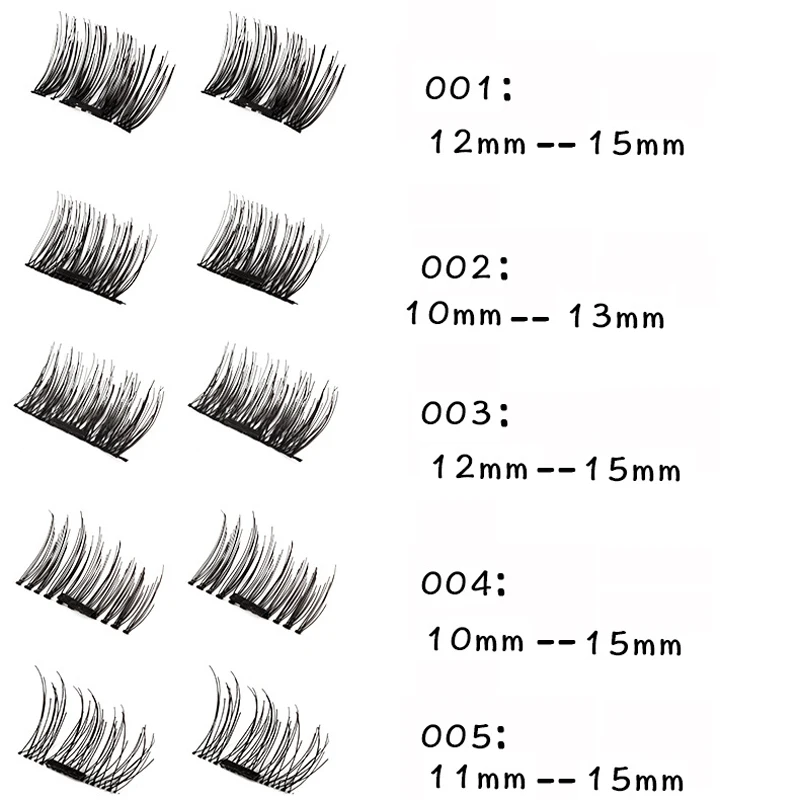 Натуральный 3D Магнитный накладные ресницы 4 шт./кор. наращивание ресниц Красота