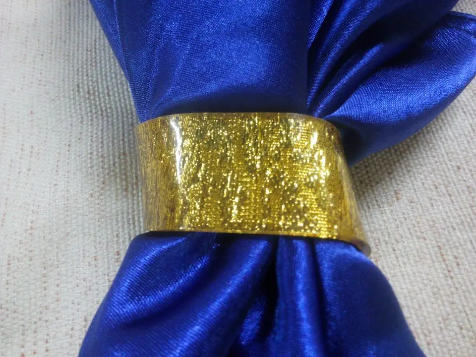 200pcs серебряные/золотые акриловые кольца для салфеток в минималистичном дизайне