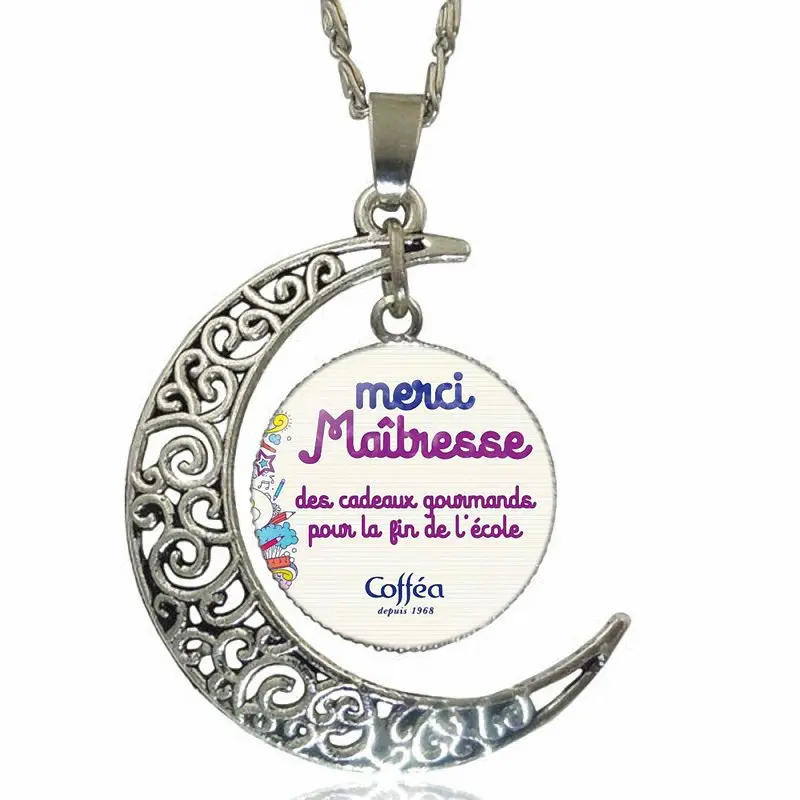 Merci Maitresse модное ювелирное винтажное ожерелье из стекла с полумесяцем для женщин