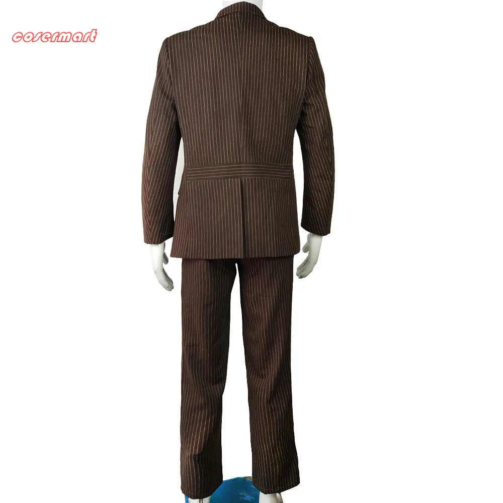 Кто является врачом который Доктор коричневый Pinstripe бизнес куртка костюм для