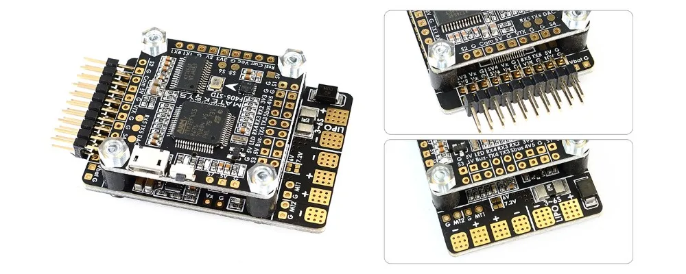 Matek FCHUB W PDB 3 6S Встроенный 4 BEC и 104A Датчик тока для гоночного дрона RC FPV|Детали