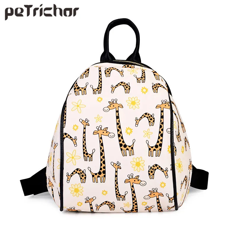 

Новый рюкзак Petrichor с принтом, школьные сумки для подростков, брендовые дизайнерские женские рюкзаки на молнии из искусственной кожи, сумка д...