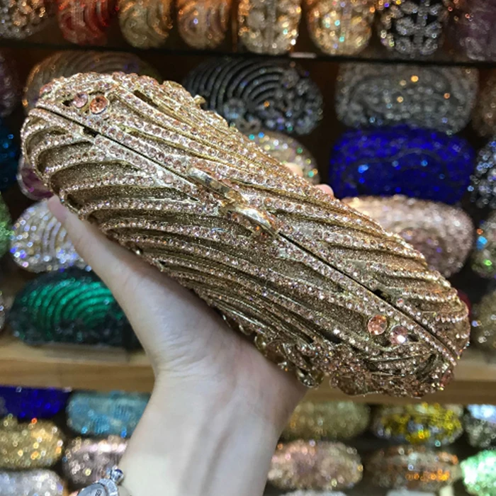 

Diamond deluxe Purple Fashion Clutch XIYUAN Evening Bag Bridal Party Purse Day Clutches Crystal Wedding Clutch cross body bags