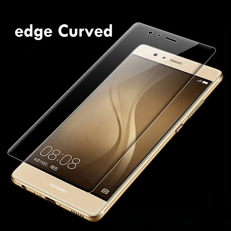 Закаленное стекло для Huawei P20 P10 P9 P8 Lite Plus 3D изогнутый край полное покрытие Защита