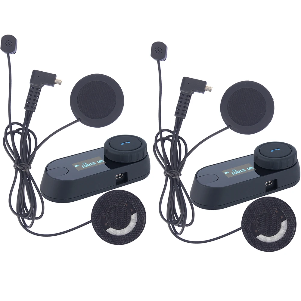 2 шт. Bluetooth гарнитура для мотоциклетного шлема внутренняя связь мотоциклетный