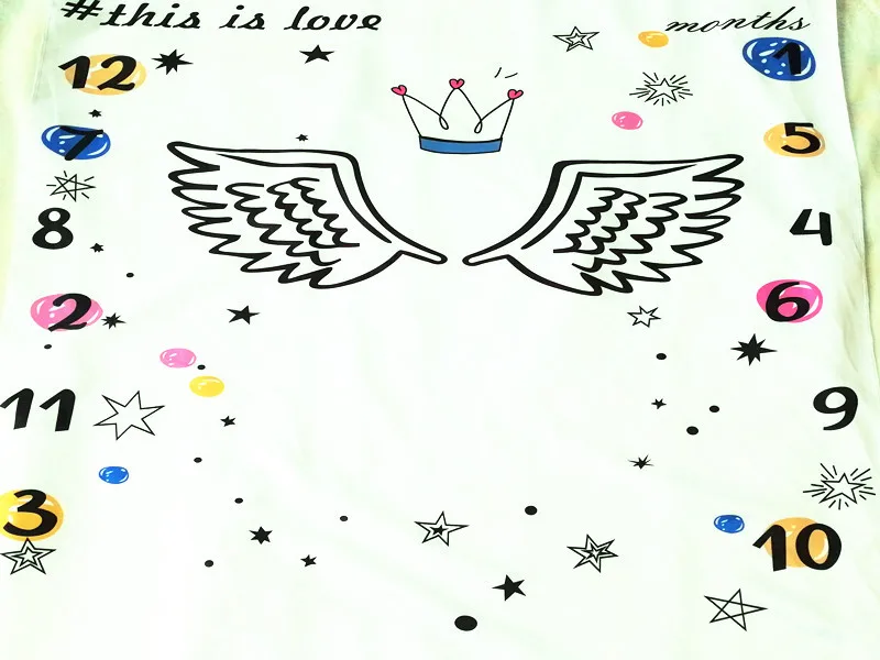 Фон для фотосъемки детей новый детский месяц ткань модное Детское покрывало фото