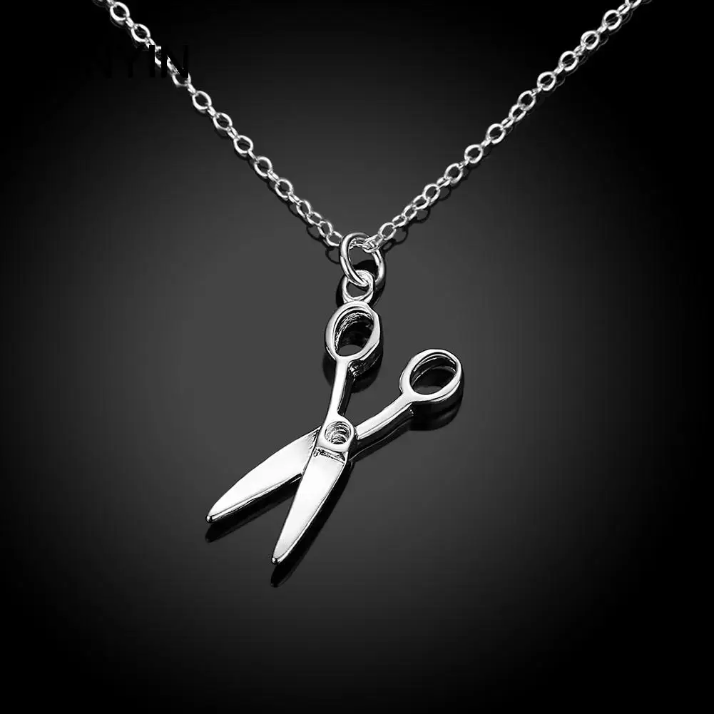 Ожерелье с подвеской покрытое серебром модные ювелирные украшения ожерелье из