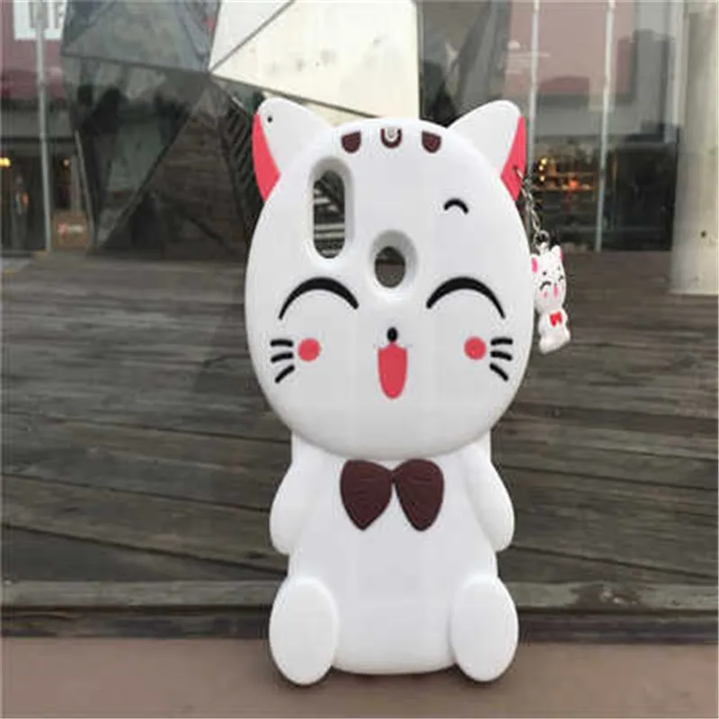 1 шт. для Huawei P8 P9 P10 P20 Lite Pro Plus мультяшный 3D счастливый кот Мягкий силиконовый чехол