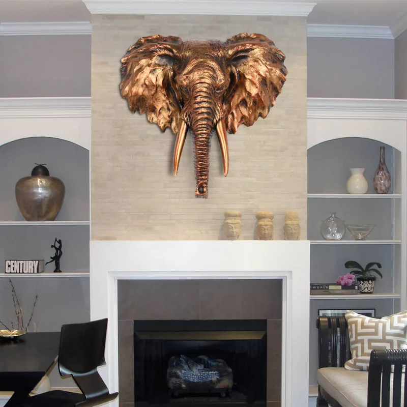 Средиземноморский комплекс Европейский слон подвеска из смолы роспись стена