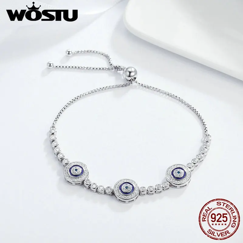 WOSTU 100% Стерлинговое Серебро 925 пробы браслет для женщин свадьбы ювелирные изделия