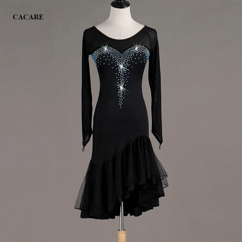 Женское платье для латиноамериканских танцев с бахромой соревнований костюмы