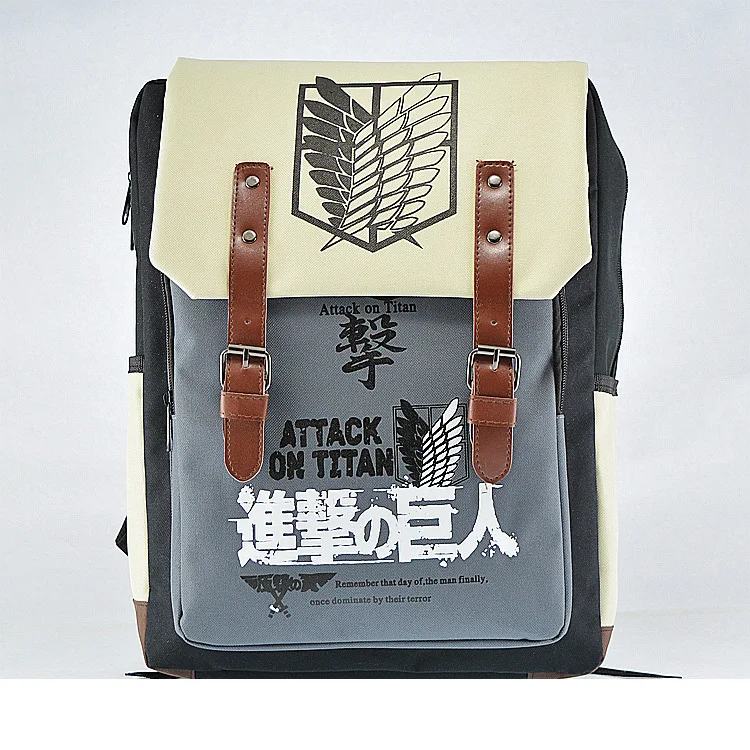 Мужчины Косплей Нападение На Титан Аниме Shingeki Нет Kyojin Рюкзак Школьный Сумка