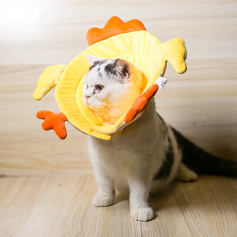 Милый Ошейник в форме курицы для питомцев елизабетский ошейник собак и кошек