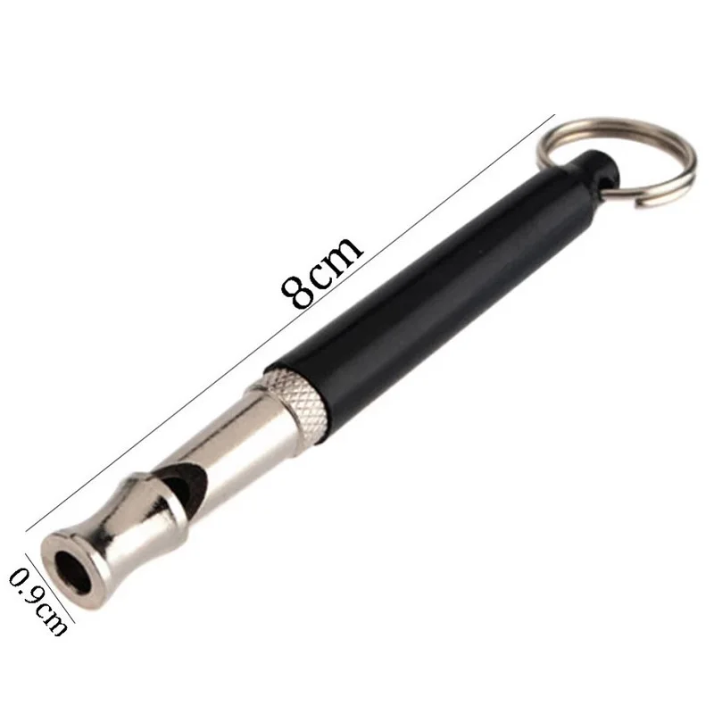Dog Training Nickel-Plated Ultrasonic Whistle Whistling Tube with Key Ring Gadget 0.9*8cm W8387 | Дом и сад
