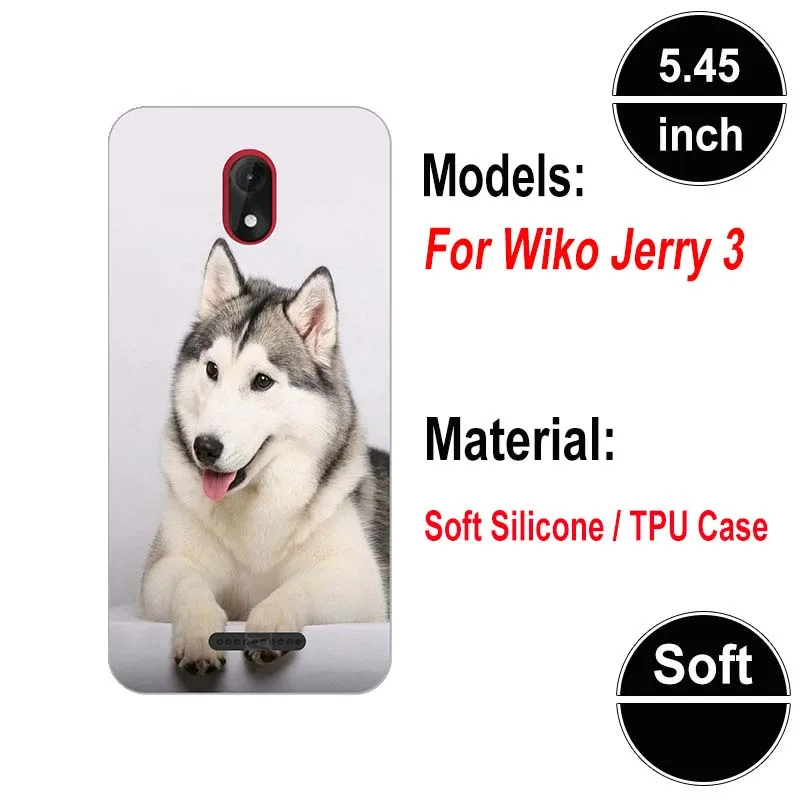 A34 Мягкий силиконовый чехол для Wiko Jerry 3 Jerry3 5,4", Чехол s для Wiko Jerry 3, мягкий чехол с рисунком - Цвет: A34