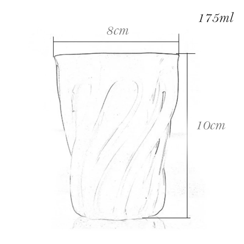 Оригинальная керамическая кофейная кружка ручной работы с винтом Китайская