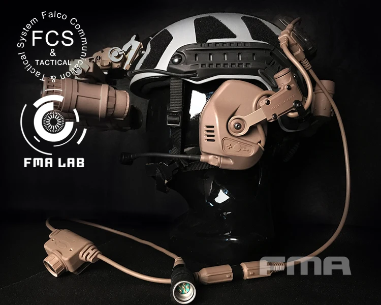 FMA & FCS RAC тактическая шумоподавляющая коммуникационная гарнитура|Шлемы| |