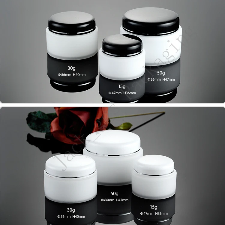 20 шт. 15 г/30 г/50 г пустые баночки для кремов pots Макияж инструмент Уход за кожей лица крем для кожи контейнер запасные бутылочки акрил