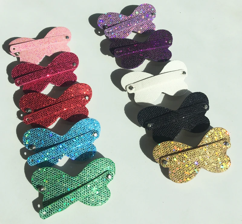 Бесплатная доставка! 20 шт. разноцветные зажимы для волос из искусственной