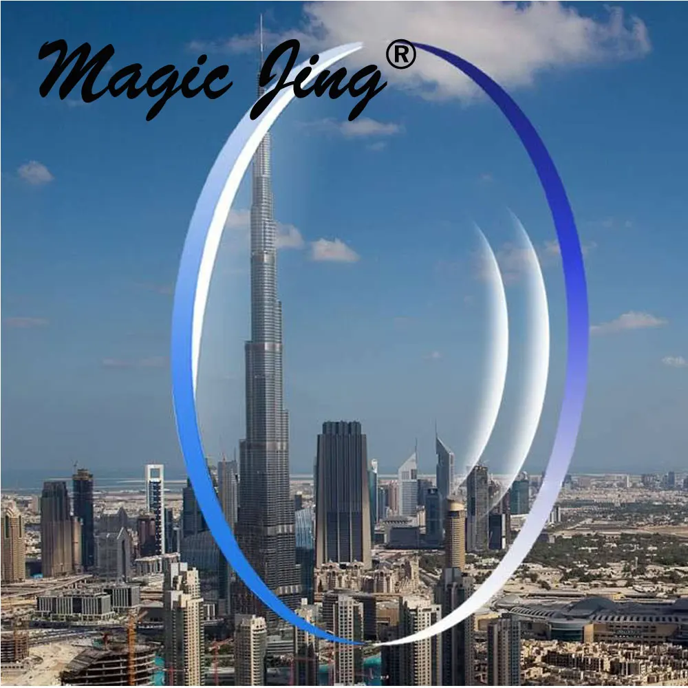 Magic jing 1,56 1,61 1,67 1,74 индекс одновидный объектив с HC и AR покрытием дальнозоркость RX близорукость рецептурные линзы