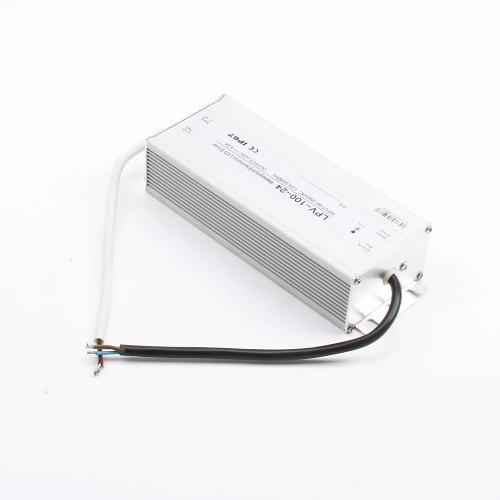 LPV-100W-24V AC DC converter waterproof IP67 Single Output Transformer Electronic Driver Switch Power Supply for LED lighting |