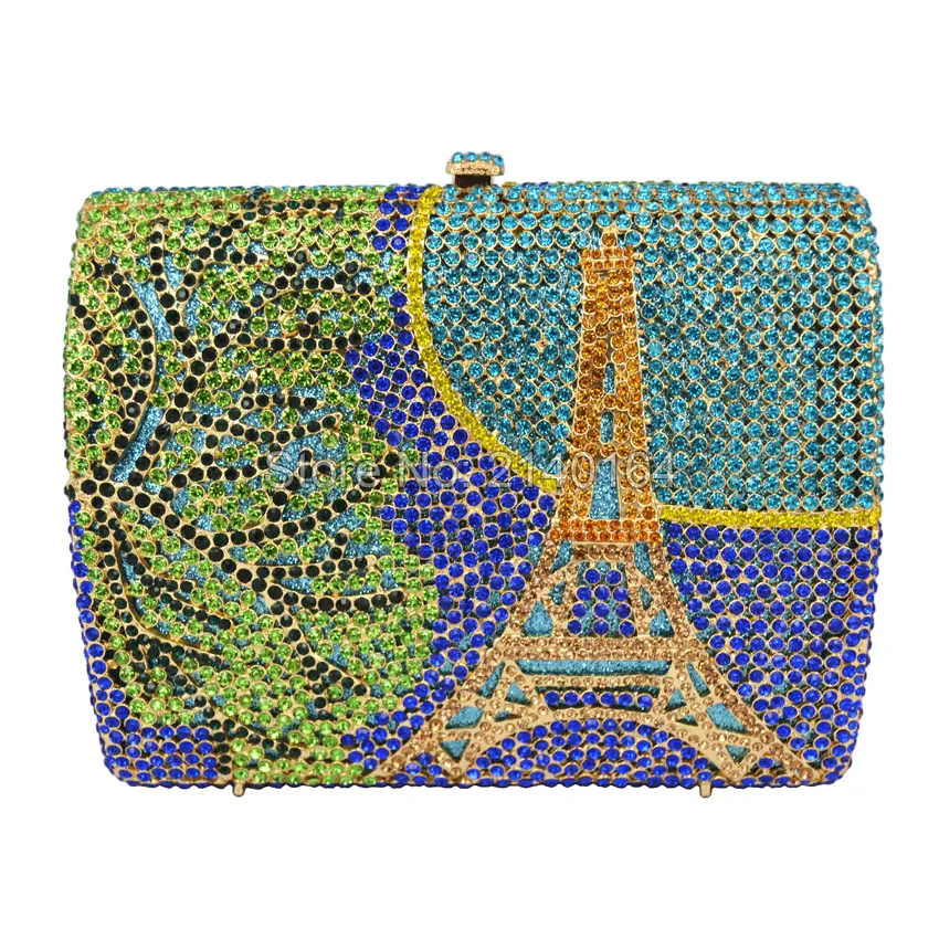 Элегантная ценная Роскошная вечерняя сумочка с кристаллами и стразами для