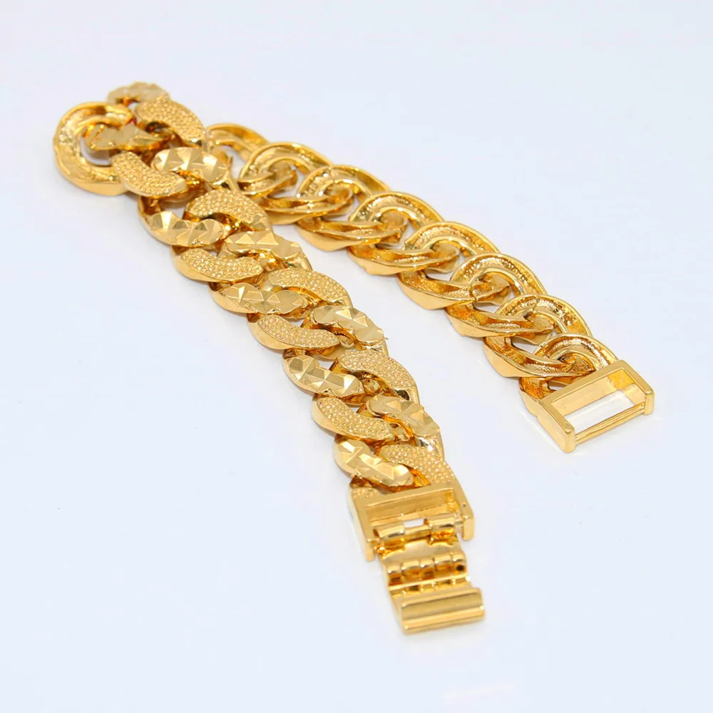 Крутая Мужская цепочка браслет с золотым покрытием мужской резным панцирным
