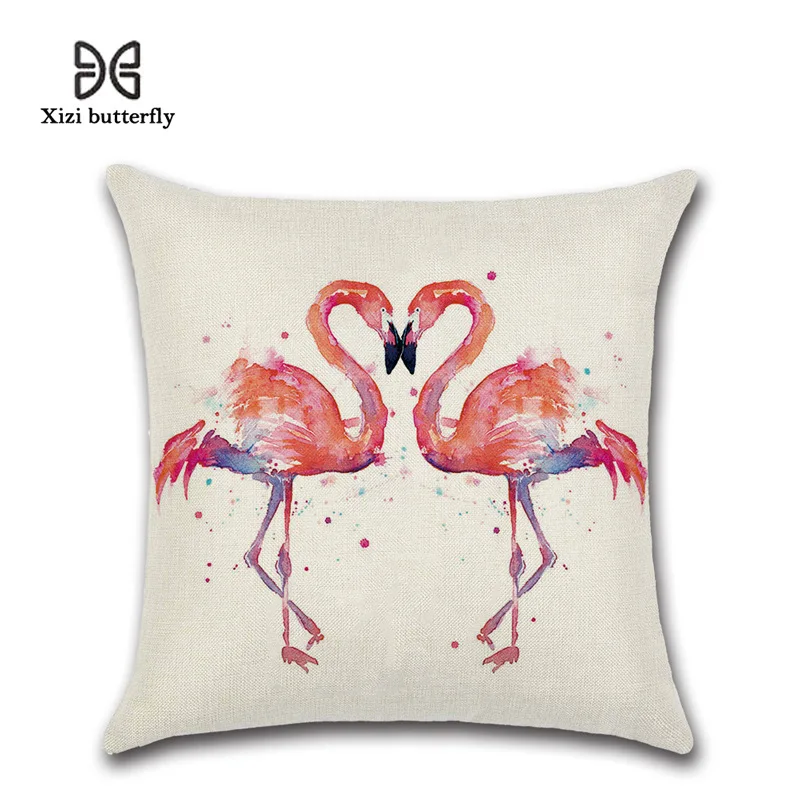 Cushion Cover Mermaid Sequin Flamingos Decorative Covers Color Changing Reversible Pillow For Sofa | Дом и сад