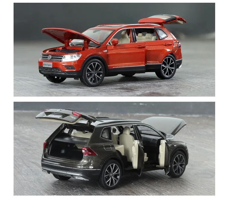 Литье под давлением 1/32 модель автомобиля SUV TiguanL Имитационные машины из сплавов Игрушки для мальчиков подарки для детей Детские транспортные средства для мальчиков