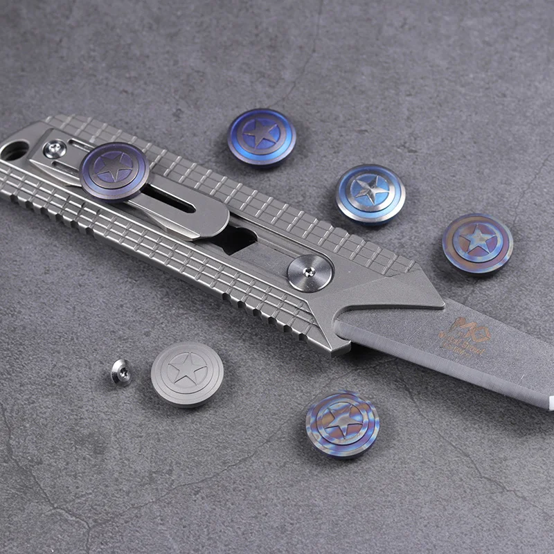 

2019 New EDC Pocket Tool US Captain Titanium Alloy Flashlight Back Clip TC4 Titanium Alloy Multicolor Knife Clip Pocket Clip