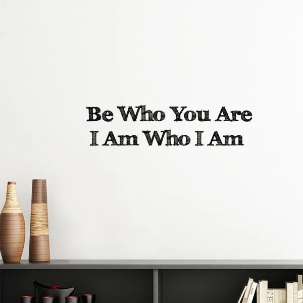 Be Yourself вдохновляющая Цитата силуэт съемные настенные стикеры художественные