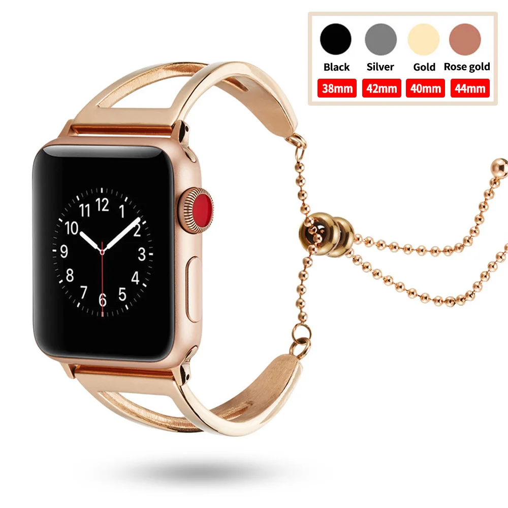 Для женщин/девочек ремешок для наручных часов Apple Watch версии 44 мм/40 мм/42 мм 38