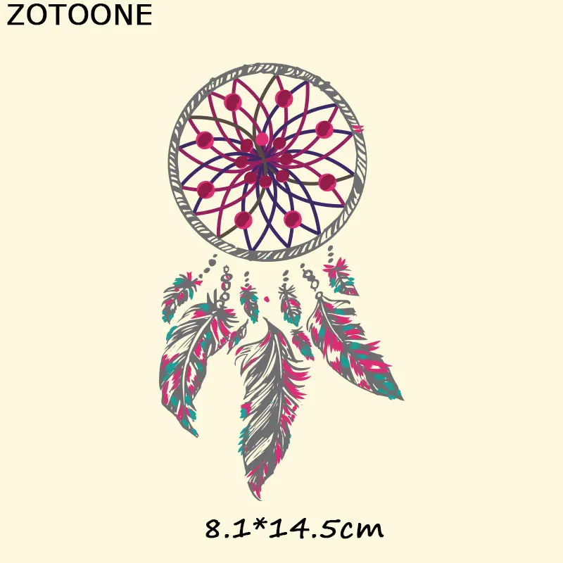 118 ZOTOONE DIY теплопередача для одежды футболки платья милые Ловец снов железные нашивки для одежды сова термо-Стикеры для одежды E - Цвет: 118
