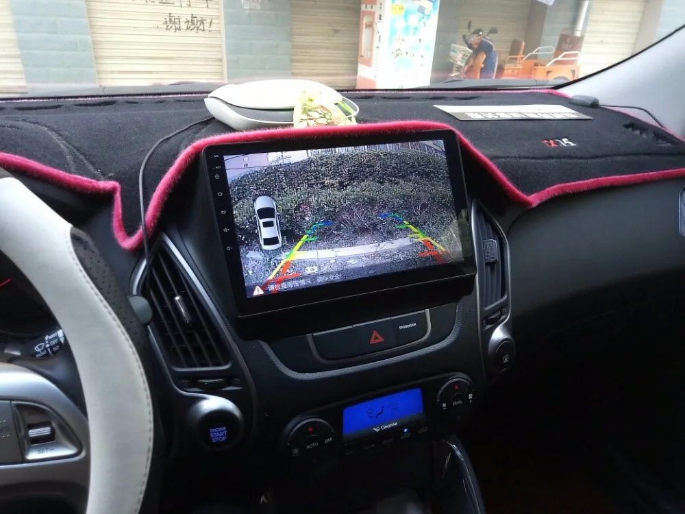 Android 2Din автомобильный DVD для Hyunda IX35 Tucson 2010- четырехъядерный 1024*600 Автомобильный Радио Видео плеер gps навигация