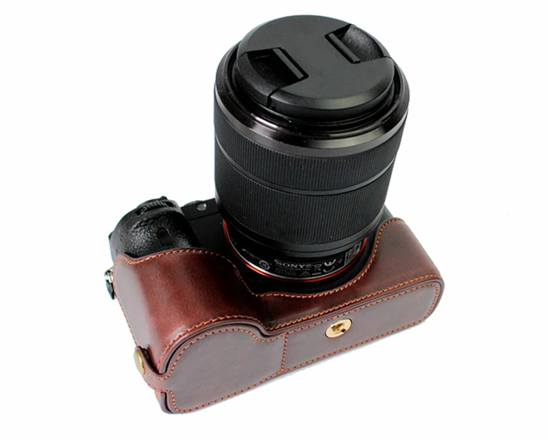 Из искусственной кожи чехол половина тела набор крышка для sony ILCE-7RM2 A7II A7R2 A7S2 A7M2 A7 markII камера сумка с отверстием батареи