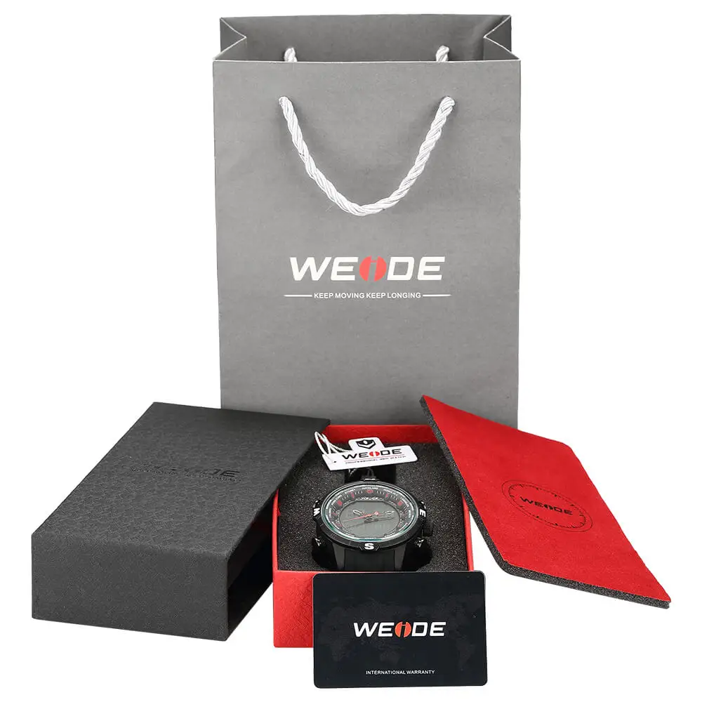WEIDE оригинальный силиконовый ремешок цифровые водонепроницаемые Функциональные