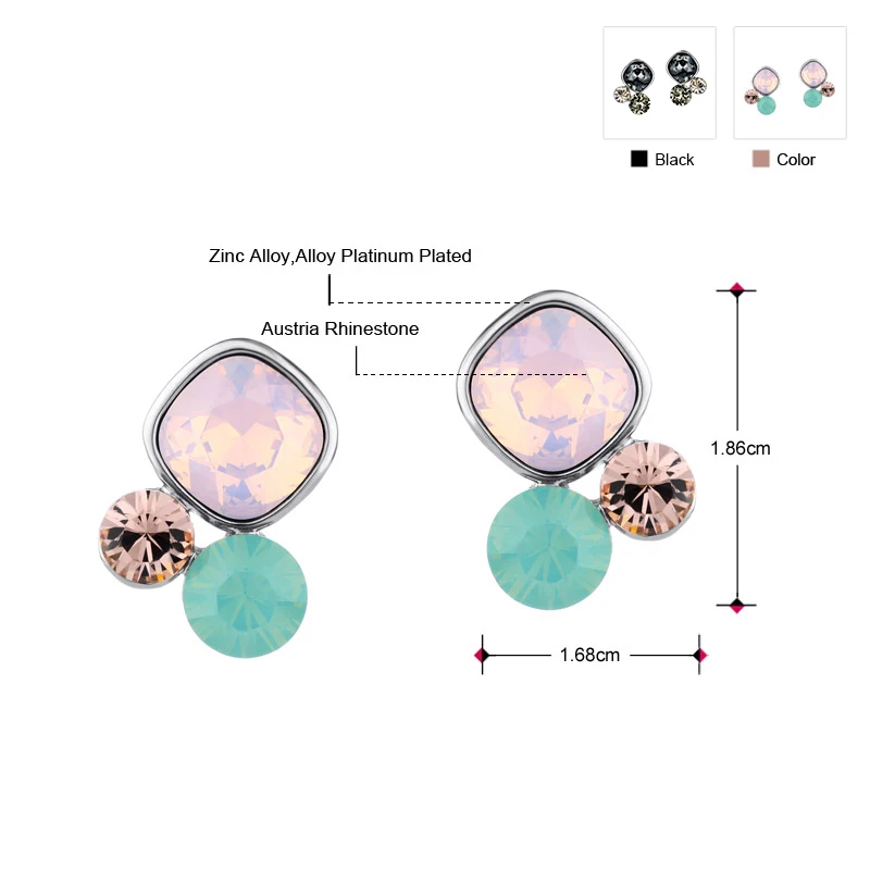Neoglory австрийские стразы очаровательные серьги подарки для девушек модные милые